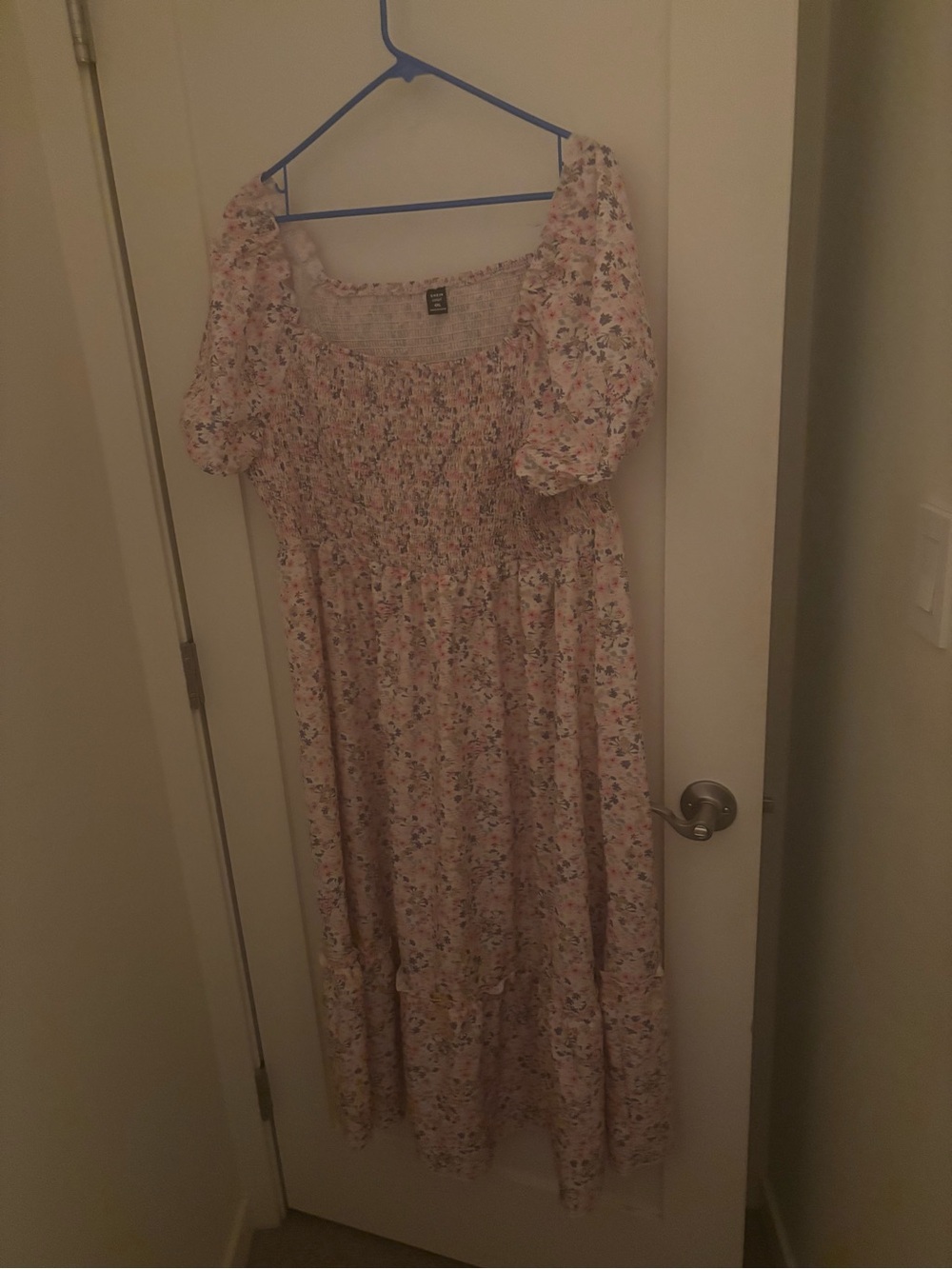 SHEIN Pink Floral Maxi Dress